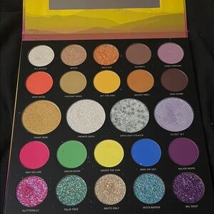 Morphe 24A Artist Pass Poster - Bright and Glitter shimmer eyeshadow.